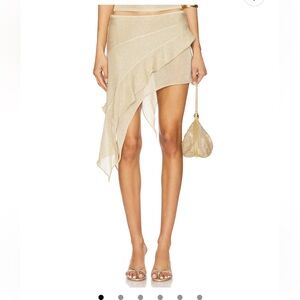 Lioness Palisades Mini Skirt in Oyster